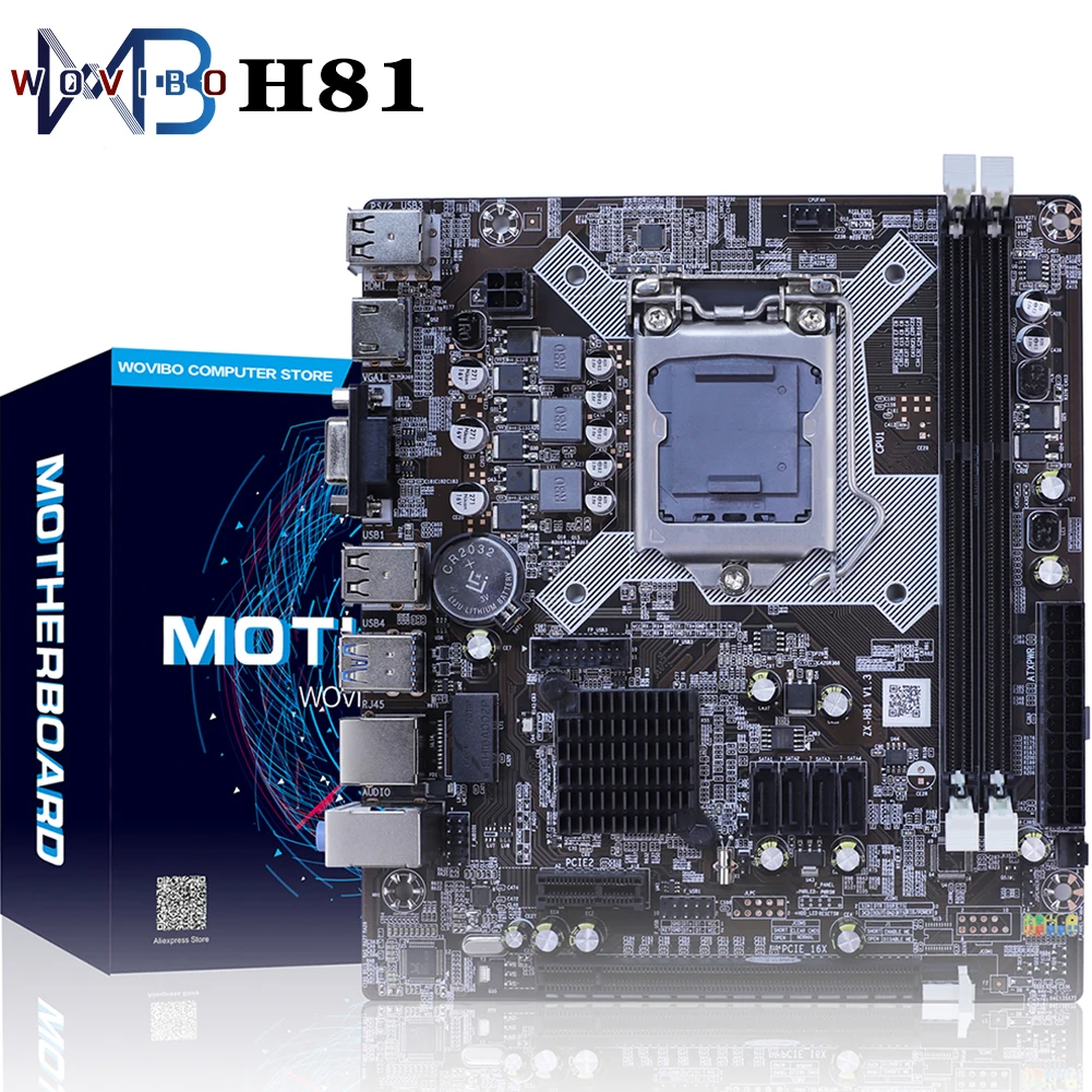 

H81 Desktop Motherboard LGA 1150 For Intel LGA1150 Socket I3 I5 I7 Xeon CPU DDR3 Memory Mainboard Placa mae