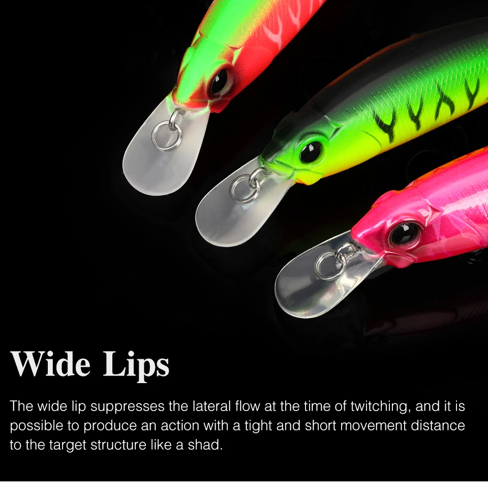 TSURINOYA Jerkbait Suspending Minnow Angelköder 77SP DW101 77mm 8,5g 0,7-0,9m Hecht Barsch Künstliche Hartköder Wobbler Köder – Detail 8