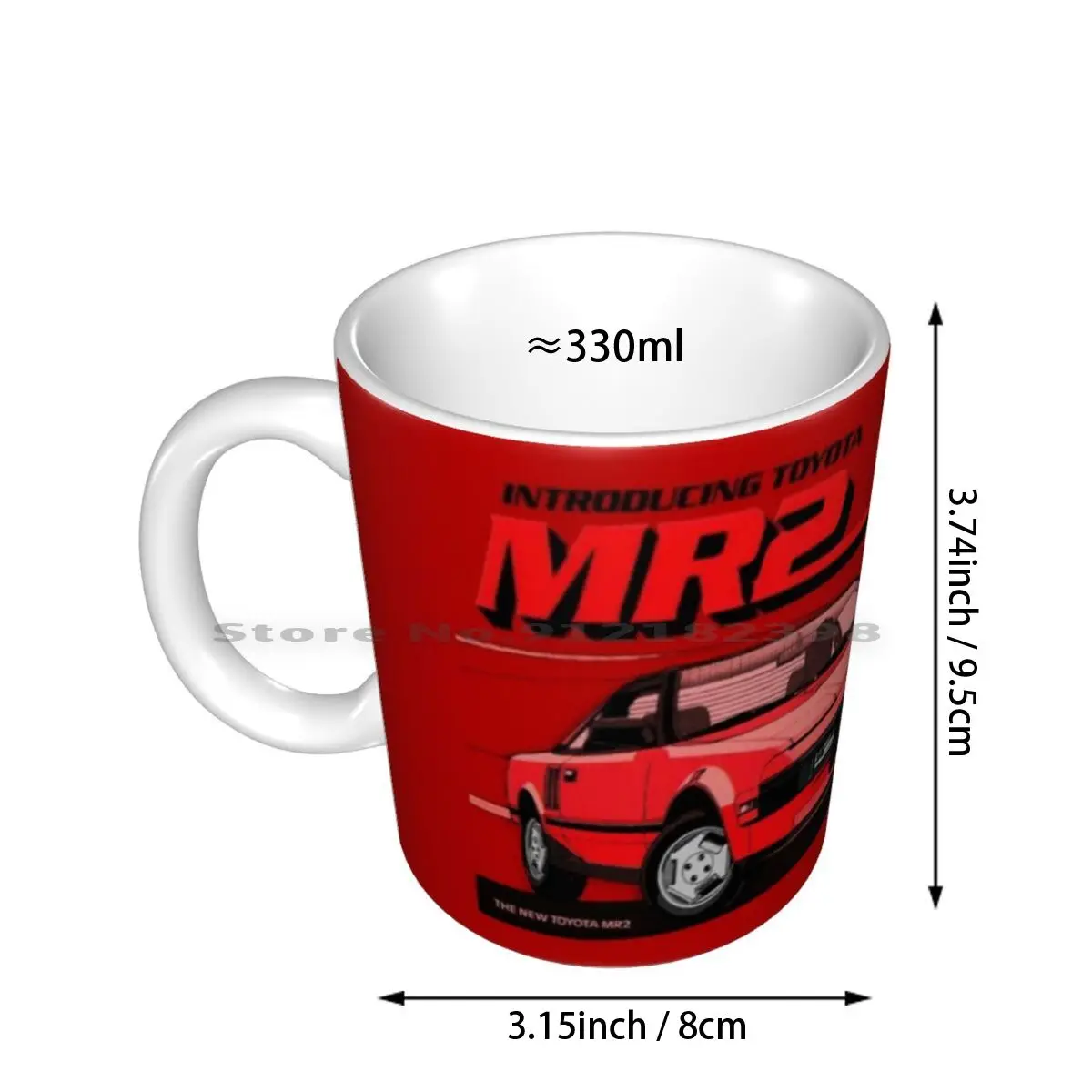 Mr2 Ceramic Mugs Coffee Cups Milk Tea Mug Mr2 Aw11 Midships Sports Car Cars 1970s 1980s 1990s 70s 80s 90s Two Targa Fathers Day