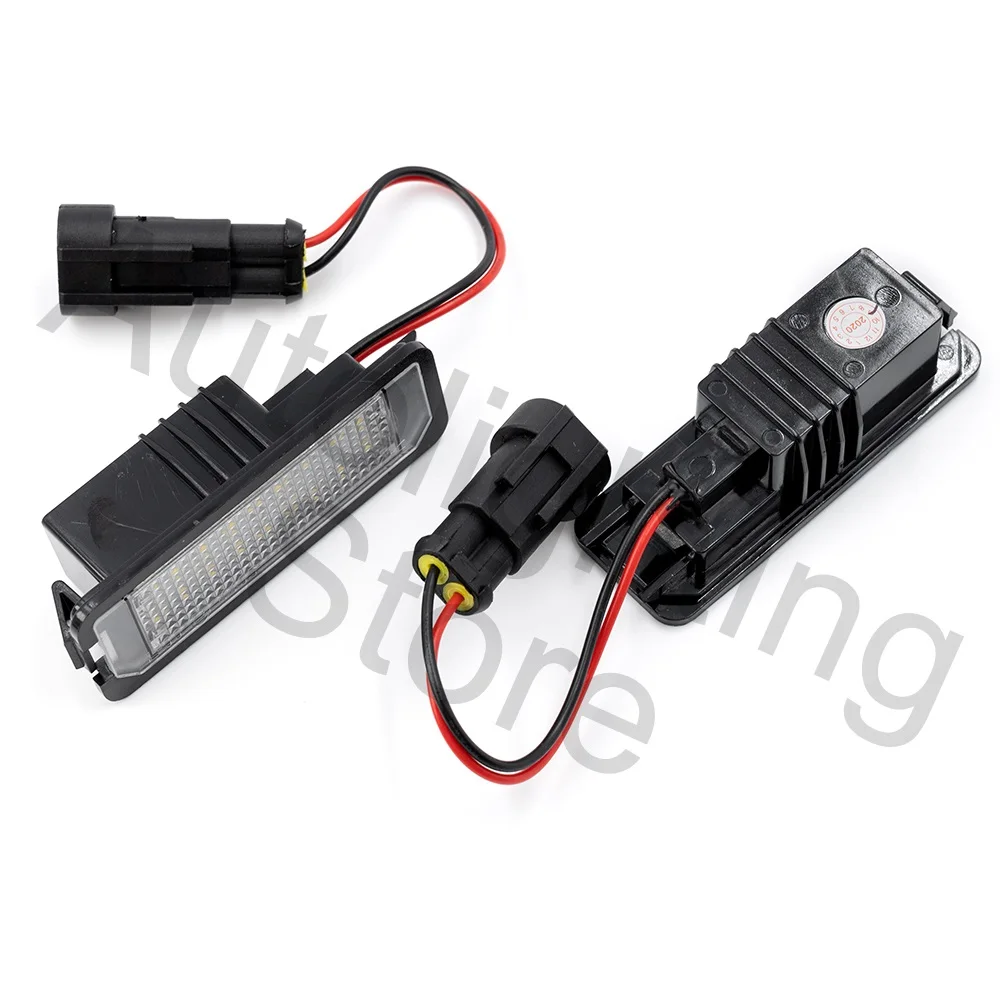 Lumière LED de Plaque d'Immatriculation de Planificateur, Canbus pour VW Saveiro 2005-2013 Gol 2004 2015-2010 Fox-EU 2005-2012 Fox-Africa 2004-2010, 2 Pièces