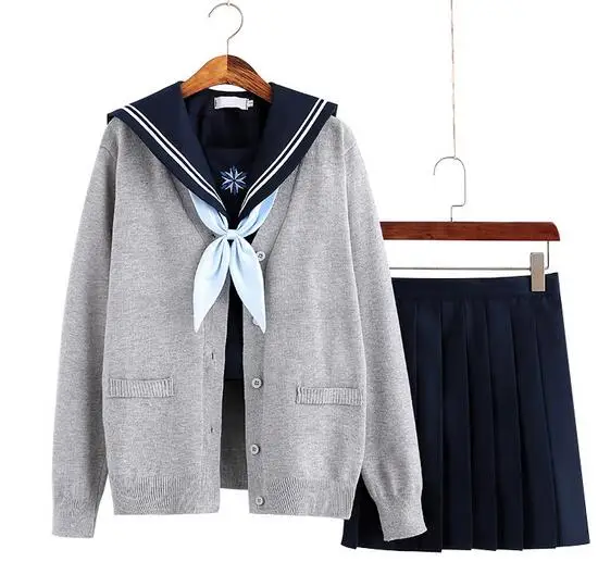 JK Sailor School uniformi estate autunno Navy Sailor Suit top gonne School Janpanese Uniform Class Uniform studenti Cosplay