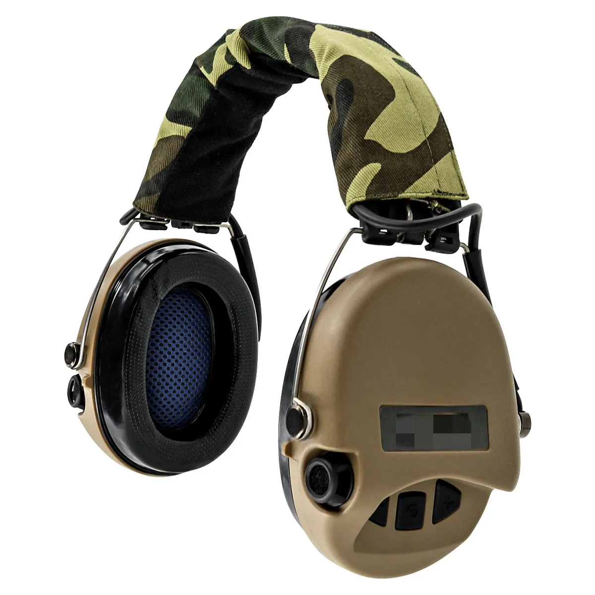 Tactical Headset MSASORDIN Airsoft Headset Hearing Protection Noise Reduction Electronic Hunting Shooting Headphone DE