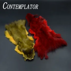5optioanl Colors Dyed Pine Squirrel Skin Ideal for Dubbing&Zonkers Fly Tying Fur Dense Barred Hair Tying Smaller Strip Flies