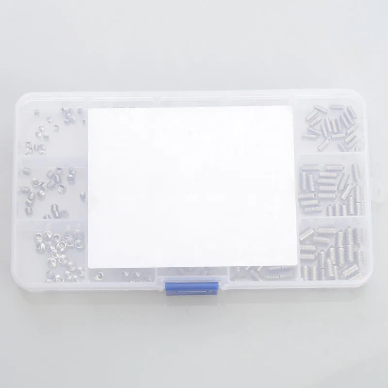 300Pcs Hex Hexagon Socket Cone Point Set Screw Assortiment Kit Rvs 304 DIN914 M3 M4 M5 Headless Schroef set