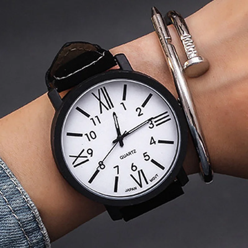 Fashion Young Women Watches Roman Numerals Leather Band Quartz Wristwatches Student Watch Cheap Price Dropshipping Reloj Mujer