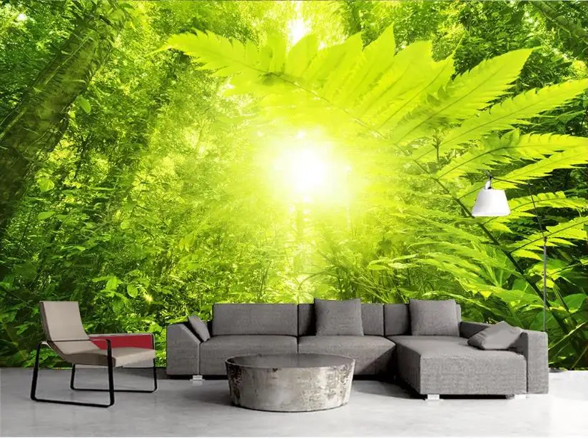 

Custom wallpaper 3d Forest HD wallpapers for living room Living room bedroom wall murals Landscape background wall wall paper