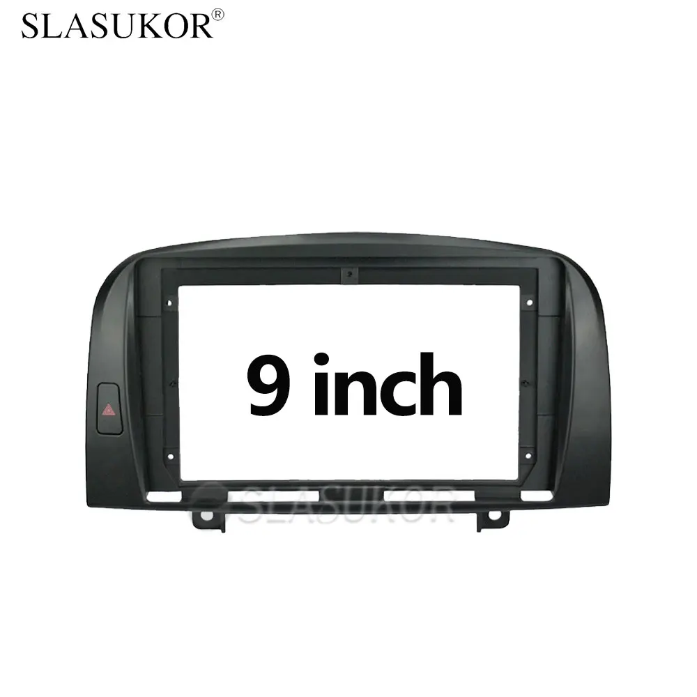 Car Stereo 9 Inch Screen Fascia Frame Adapter For Hyundai SONATA NF 2004 - 2008 Frame or cable Fitting Panel Frame Kit no 2 Din