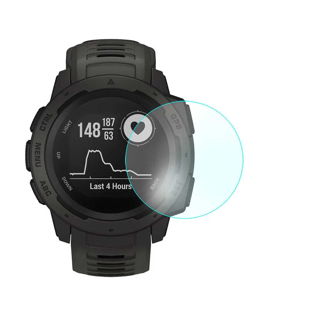 Новинка защитная пленка на весь экран для часов Garmin Instinct HD 9H 2.5D закаленное защитное стекло Взрывозащищенная пленка против царапин