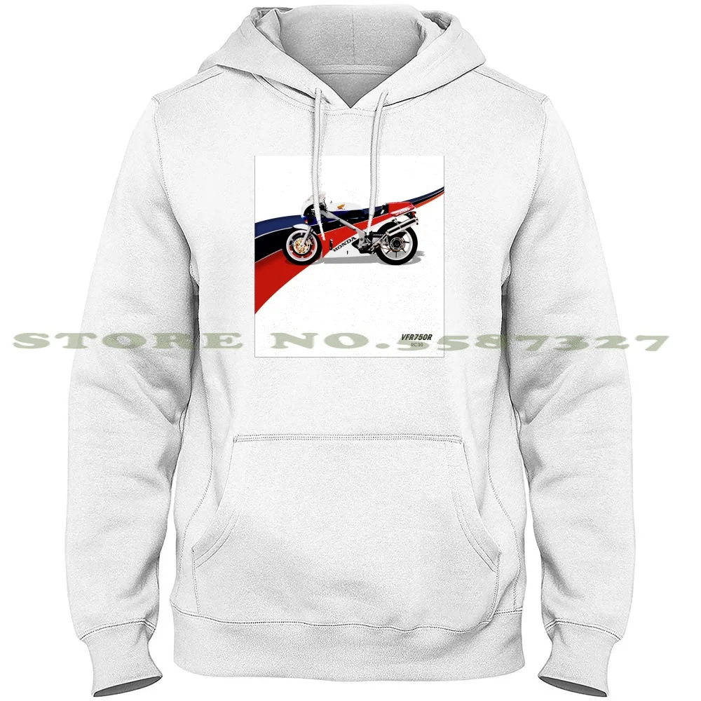 H O N Da Vfr750 Rc30 Streetwear Sport Hoodie Sweatshirt Cafe Racer Motorcycle Hot Rod Retro Whell Bike Helmet Classic Vintage