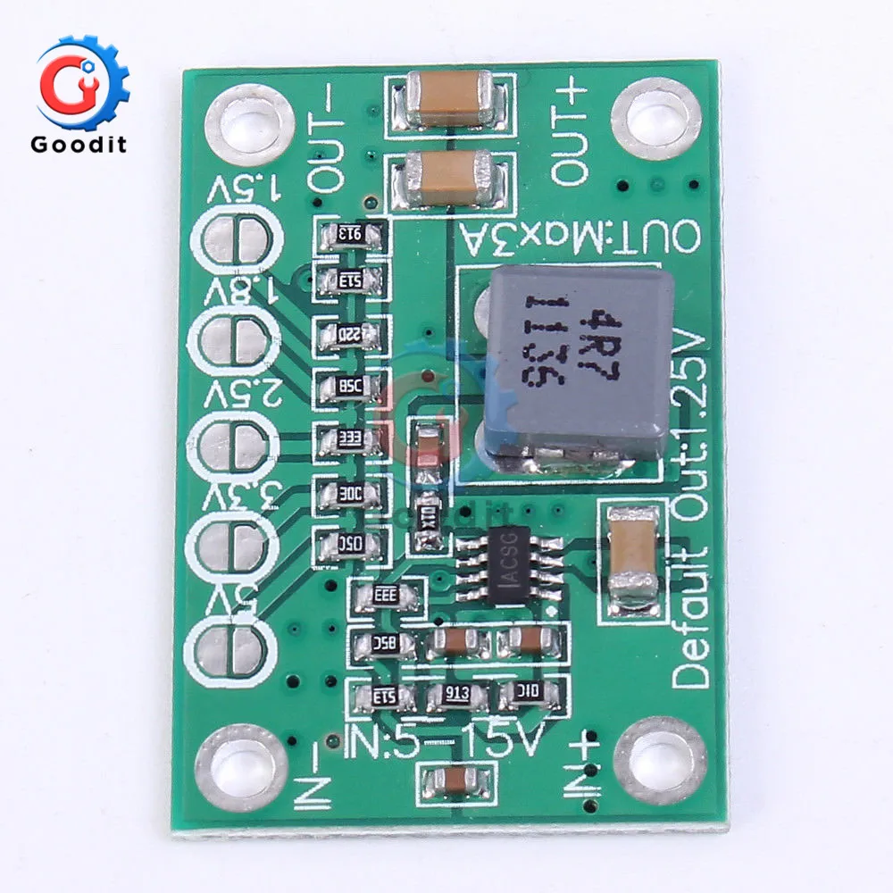 DC DC Step Down Power Module 5-16V To 1.25V/1.5V/1.8V/2.5V/3.3V/5V Universal Adjustable Buck Voltage Converter Board 3A For LCD