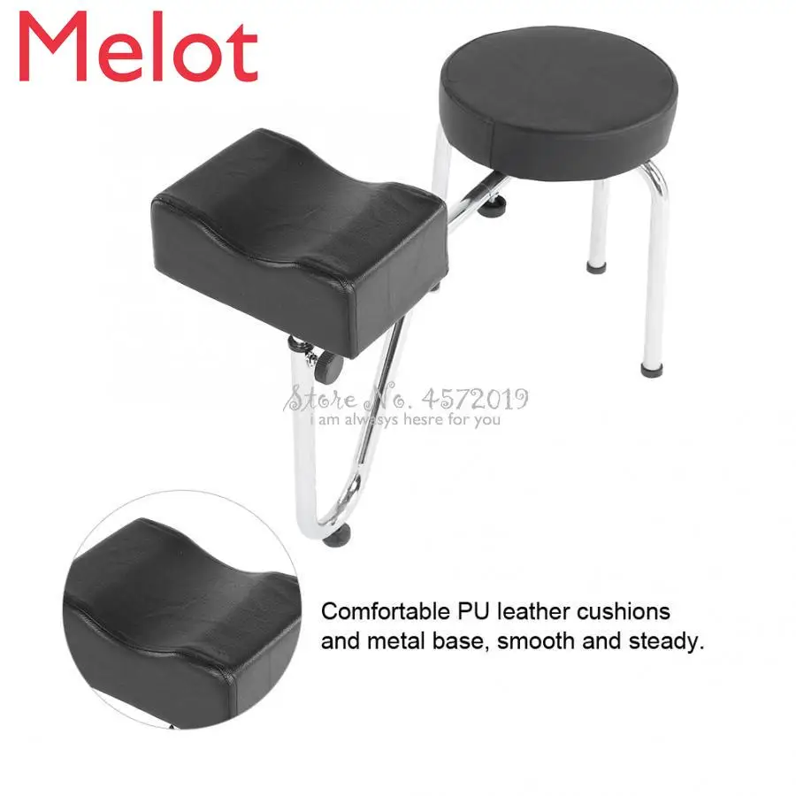 Adjustable PU Leather Tattoo Leg Arm Rest Pad Pedicure Foot Stool Chair Foot Cushion Tools