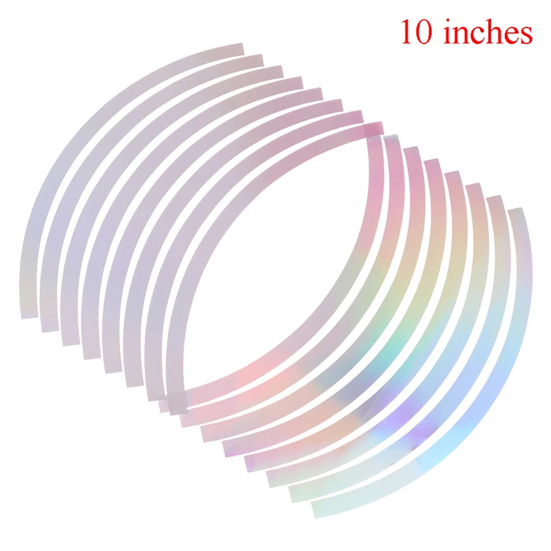 New PVC 14/18 inches laser Motorcycle Stickerwheel rim tape for motorcycle and car reflective 16 stripes