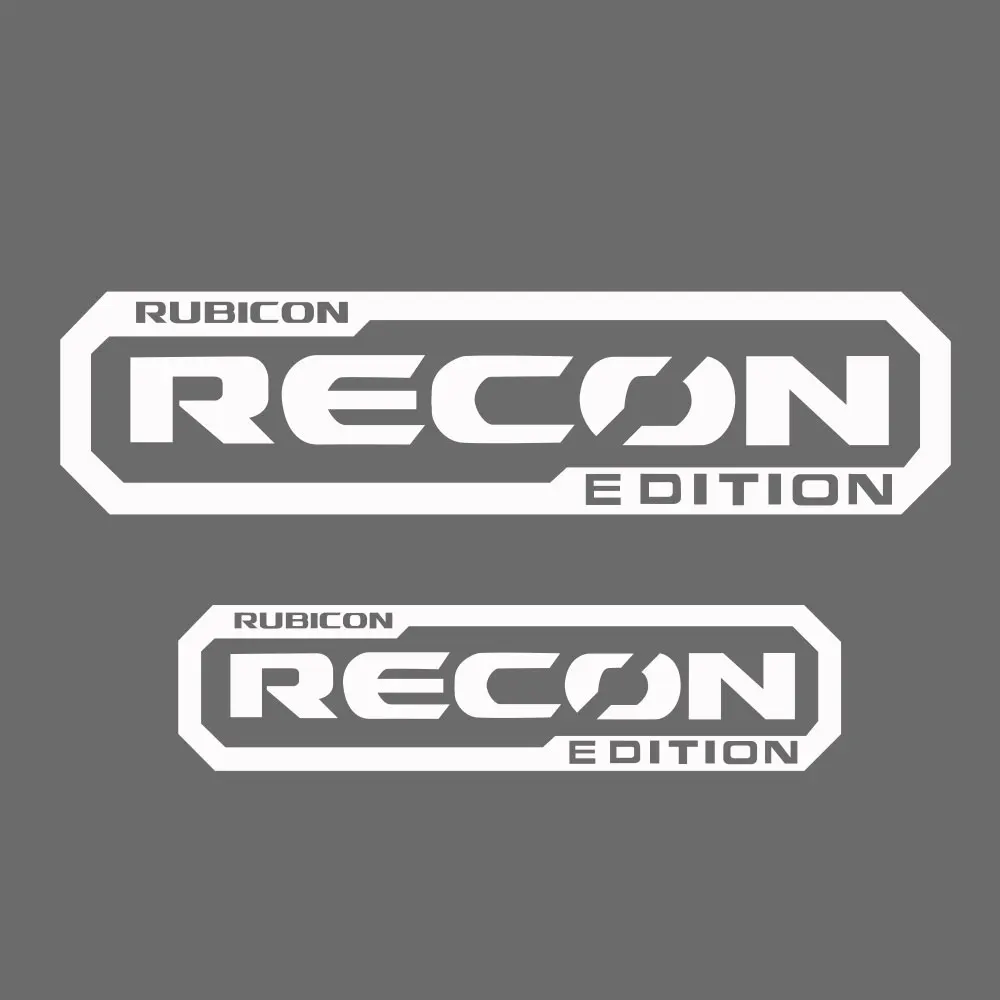 4x Recon Edition DecalsStickers Rubicon for Jeep Wrangler hood fender TJ JK CJ tu-8667