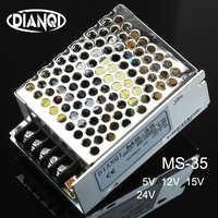  MS-35-5 MS-35-12 MS-35-24 switching power supply unit MS-35w 5v 12v 15v 24v mini size din led ac dc converter