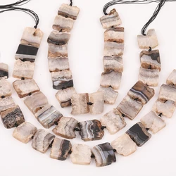 Natural Drusy Agates Faceted Slice Pendant Beads Strands,Middle Drilled Slab Druzy Geode Beads Nekclace Making EF-CT-333AMFJ