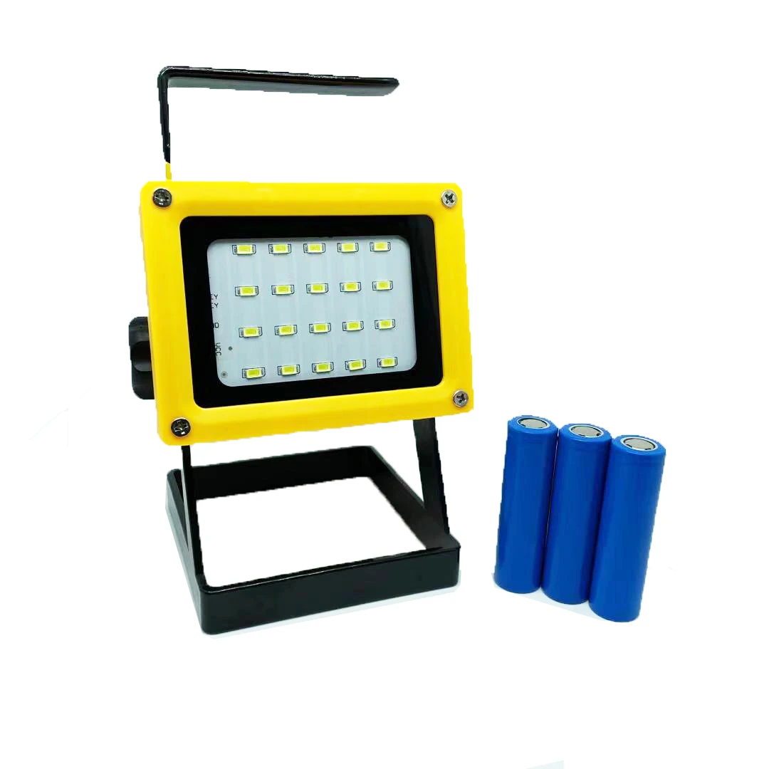 Rechargeable Portable LED Work Light with Stand 20LEDs,35W, LED Flood Lights for Outdoor Camping Hiking Emergency Car Repairing