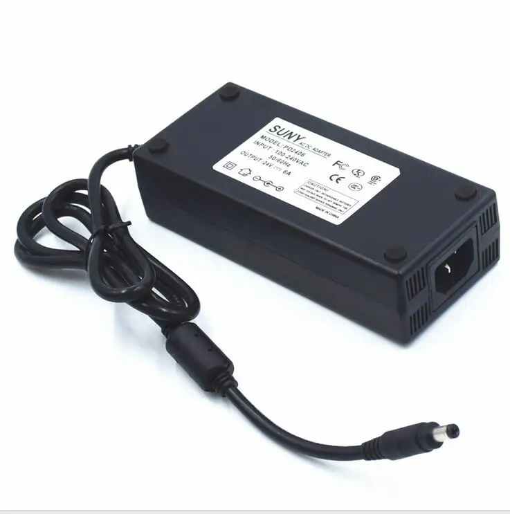 1 шт. DC24V 6A зарядное устройство регулируемый источник питания постоянного тока аудиопереключатель адаптер