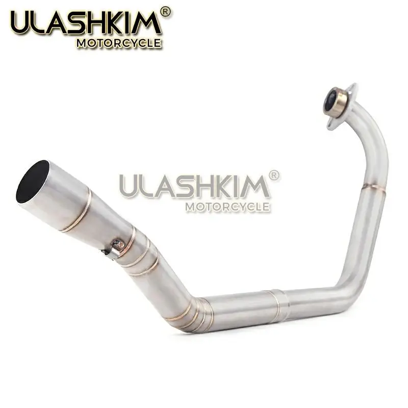 Motorcycle Full Exhaust Escape System Modifed Middle Link Pipe Slip On For Yamaha YZF R15 MT15 V1 V2 V3 R125 2008-2019 MT 125