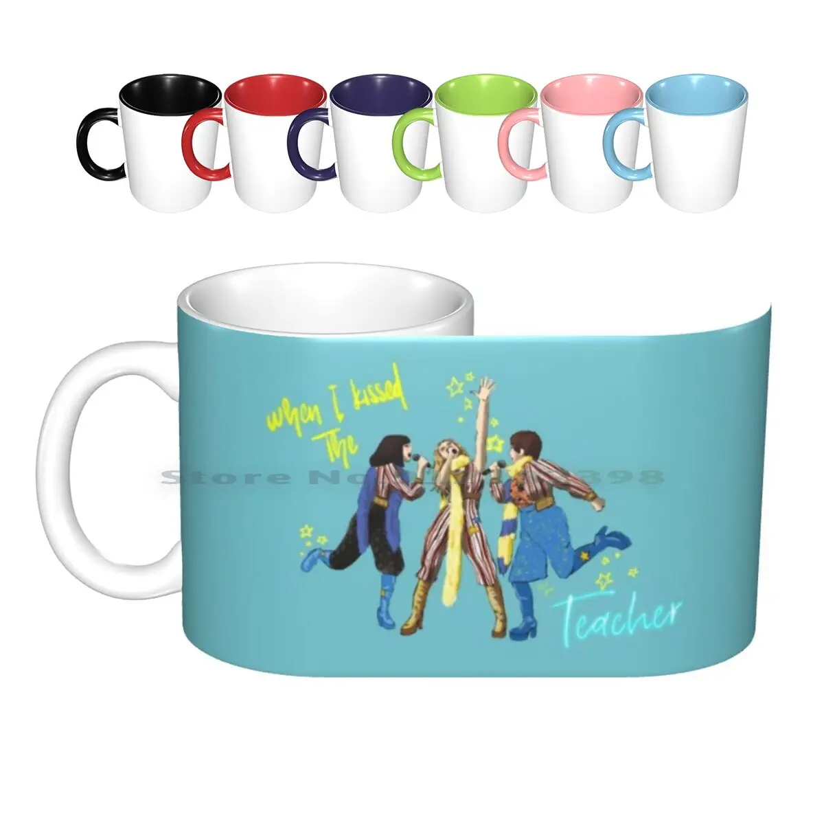 When I Kissed The Teacher Ceramic Mugs Coffee Cups Milk Tea Mug Mia Dynamos Musical Music Mia Mother Daughter Movies Film