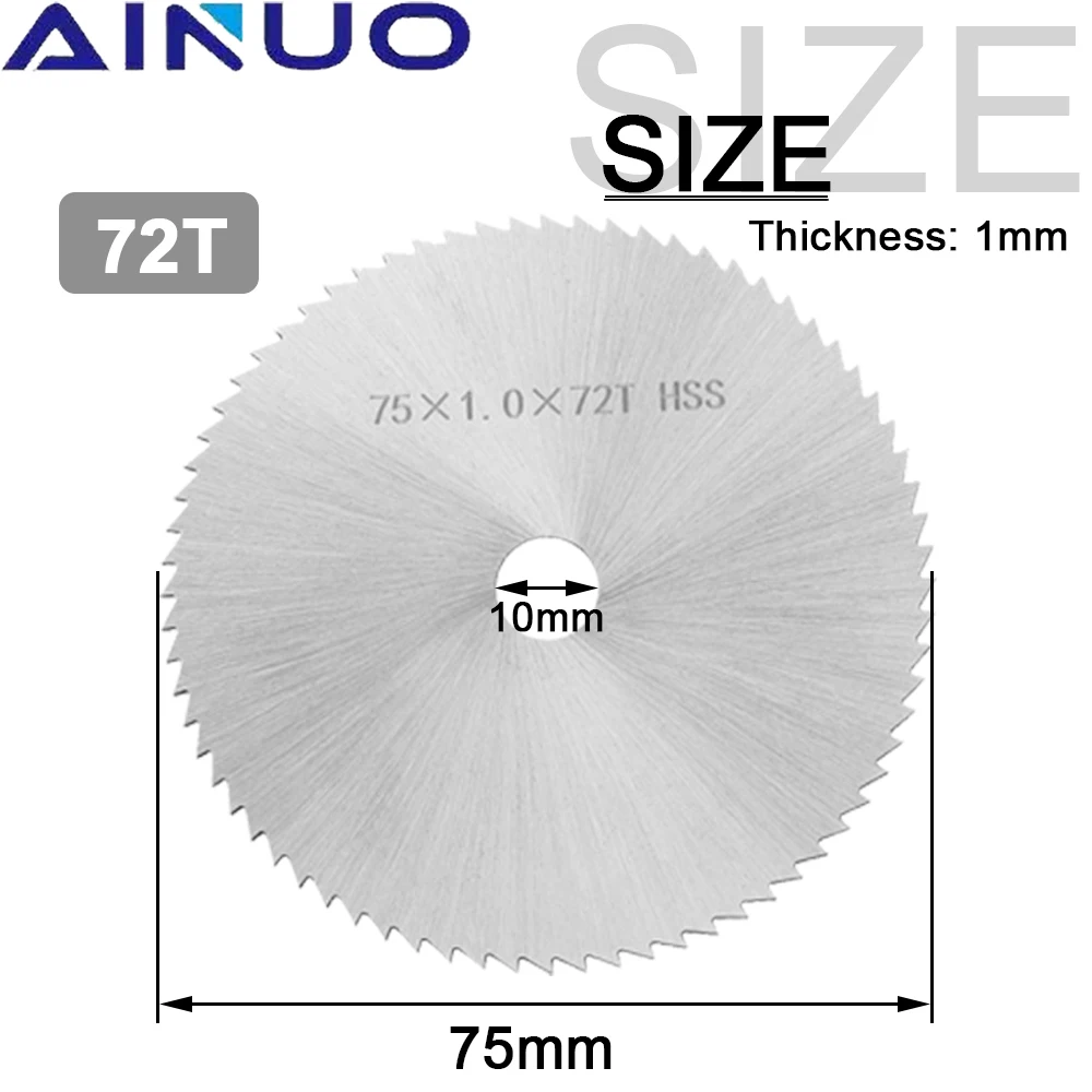 75mm HSS pila čepel oběžník stříhání lamela mini stříhání čepel plochý klapka broušení kolo brusné vycpávky pro úhel bruska