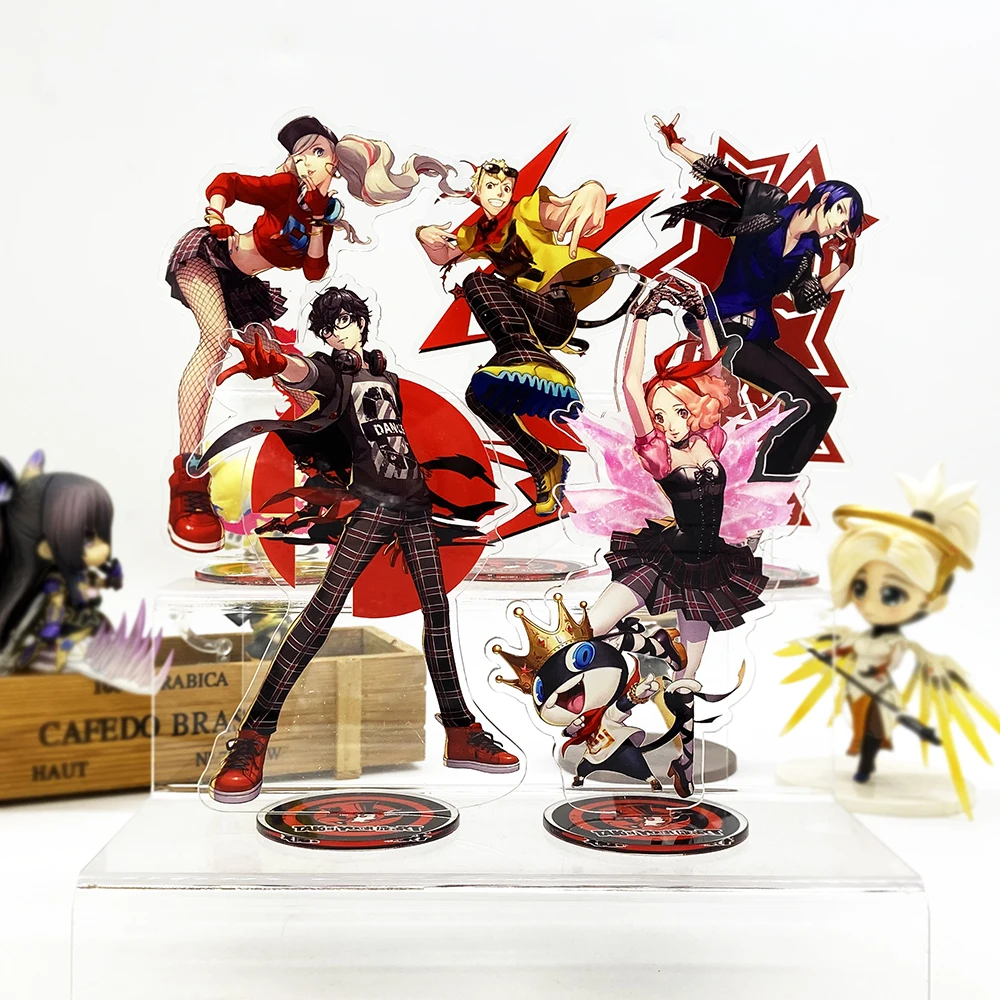 Persona5 P5 Hero Ryuji Anne Yusuke Haru Morgana  Japanese acrylic standee figurines desk decoration cake topper