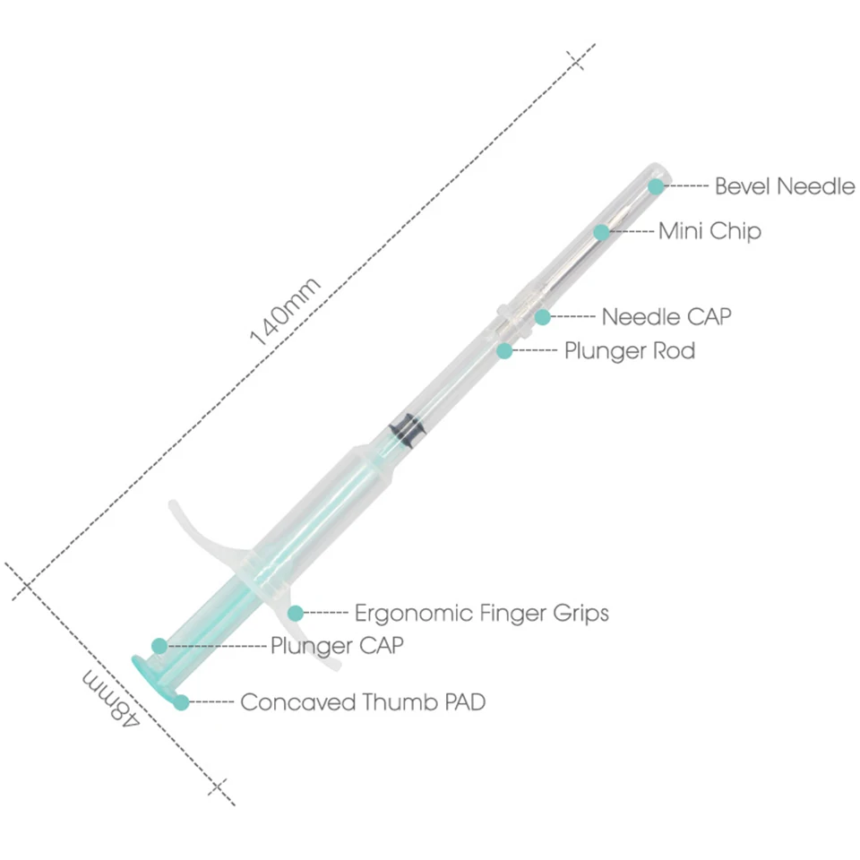 100 Stuks Nieuw Type Dier Chip 1.4x8MM Klein Formaat Microchip Injector 134.2KHz FDX-B PET ID Chip met ISO11784/785