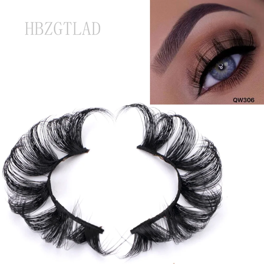 NEW 2pairs 8-25mm Eyelashes 3D Mink Lashes DD Volume Handmade Mink False Eyelashes Thick Full Strip Lashes Cruelty Free cilios