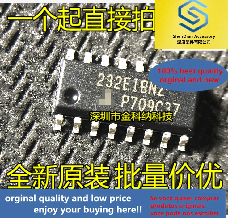 

10pcs only orginal new HIN232EIBNZ-T HIN232EIBNZ 232EIBNZ transceiver ic SOP-16 brand new original