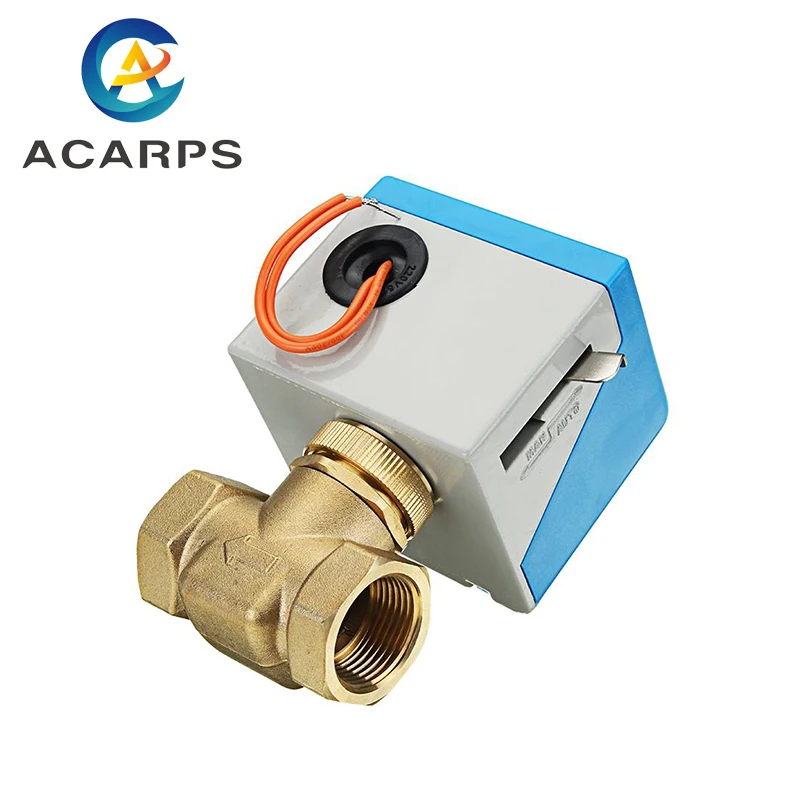 1/2" 3/4" 1" Two-Way Brass Electric Globe Valve Female Thread Electric Two-Way Valve Two-Wire System