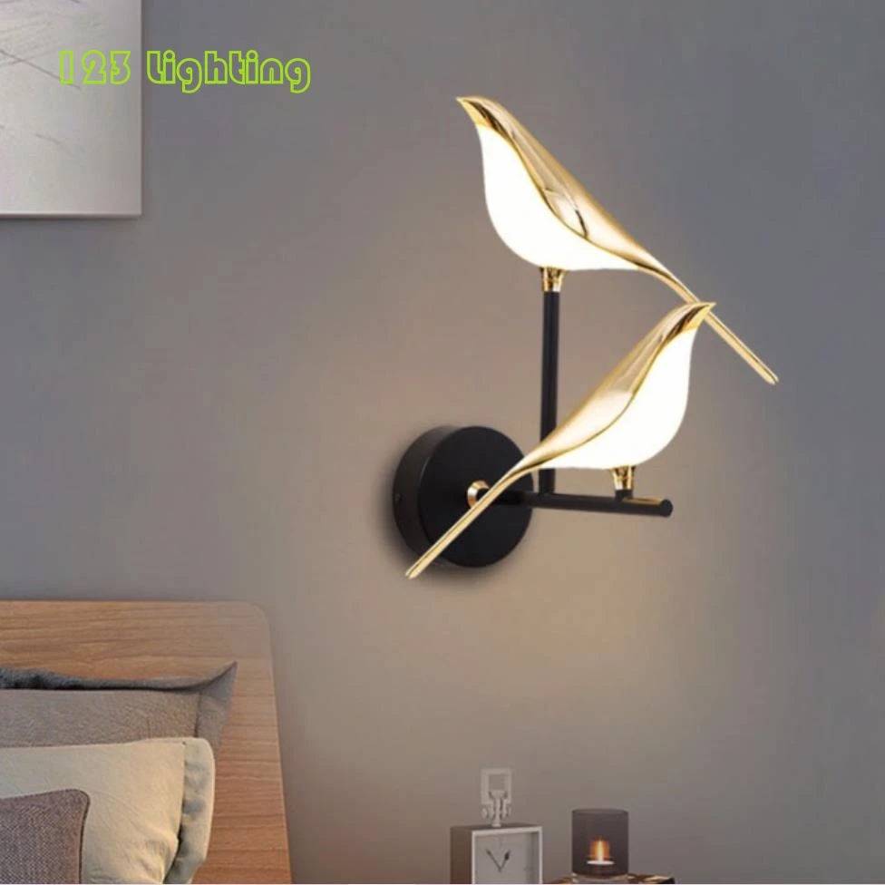 

Lovely Bird LED Wall Lamp Living Room Bedroom Aisle Lighting Fixtures Home Decoration Surface Mount Sconce