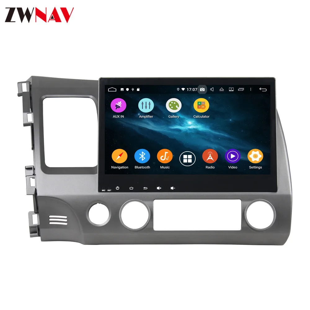 4+128GB touch screen Android 10.0 Car Multimedia DVD player For Honda Civic 2006 2007-2012 audio radio stereo GPS navi head unit