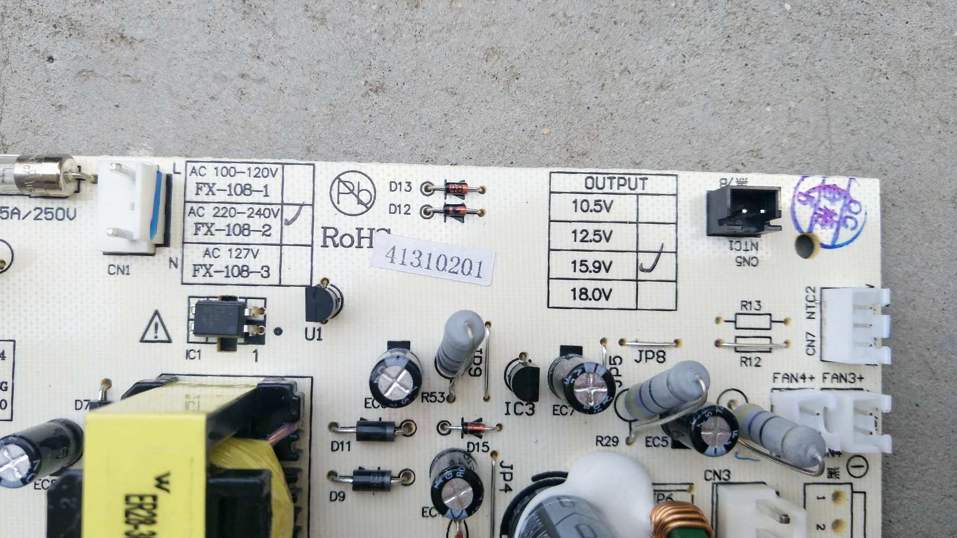 Wine Cabinet Power Board Red Wine Cabinet Accessories FX-108-2 Computer Board Motherboard Wine Cabinet Computer Board 15.9V