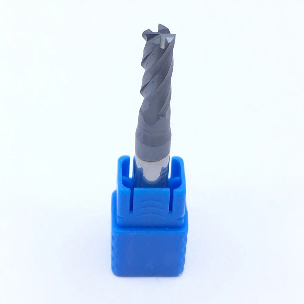 Endmills Hợp Kim 1 Cái HRC50 4 Sáo D5X15XD6X50L Cacbua Vonfram Thép Không Gỉ Tiện Bằng Máy CNC Xay Cắt Đáy Bằng 4 Lưỡi Dao Cấp cối Xay