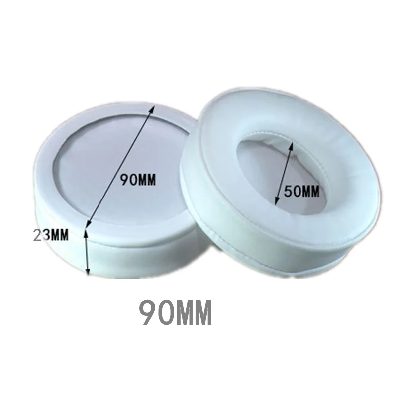 Oreillettes Rondes Blanches pour Casque Sennheiser, AKG, K550, HifiMan, ATH, Professiondynamic, DTX910, Fostex TH900, Sony