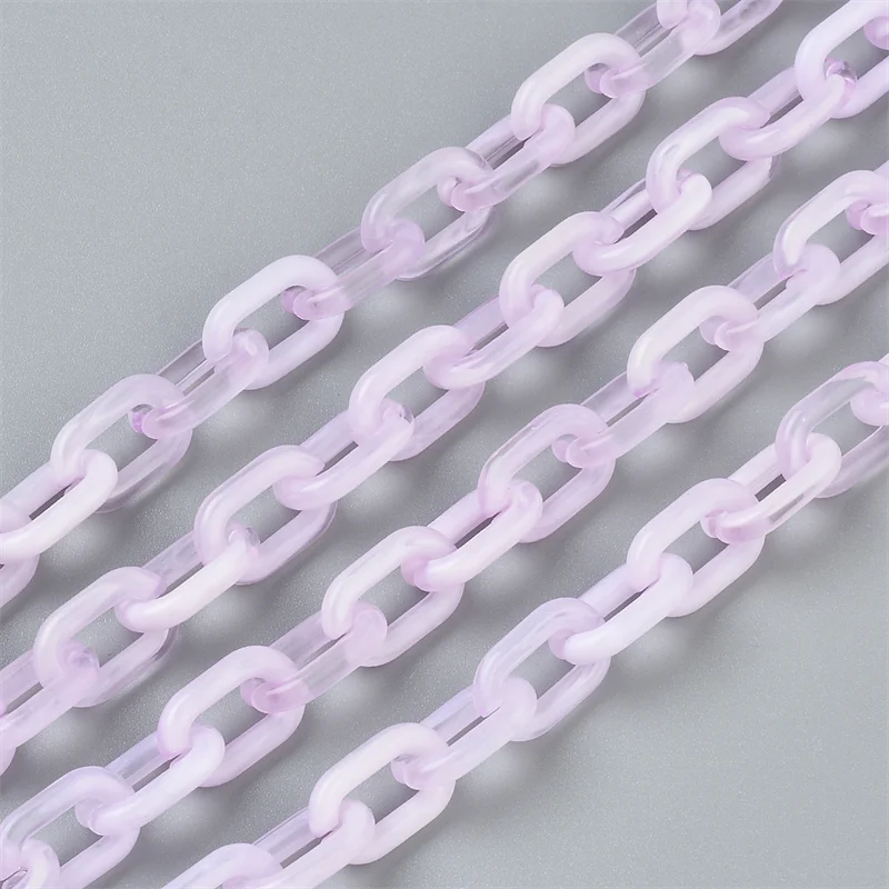 1M/strip Marble Two-color Chain Jewelry Making Handmade Necklace Bracelet Rope Plastic Chain Isolated Colors Jewelry Findings