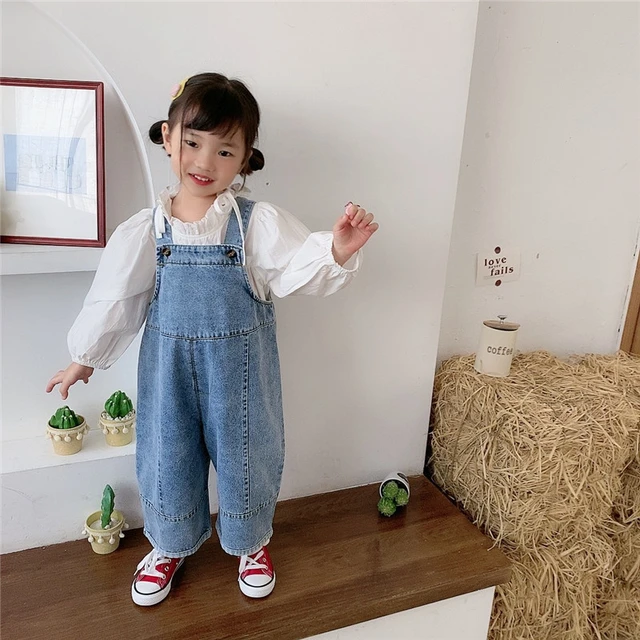 Salopette bimba jeans outlet