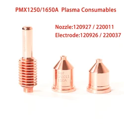 PMX1250 1650A Plasma Cutting Consumables Nozzle 120927 220011 Electrode 120926 220037