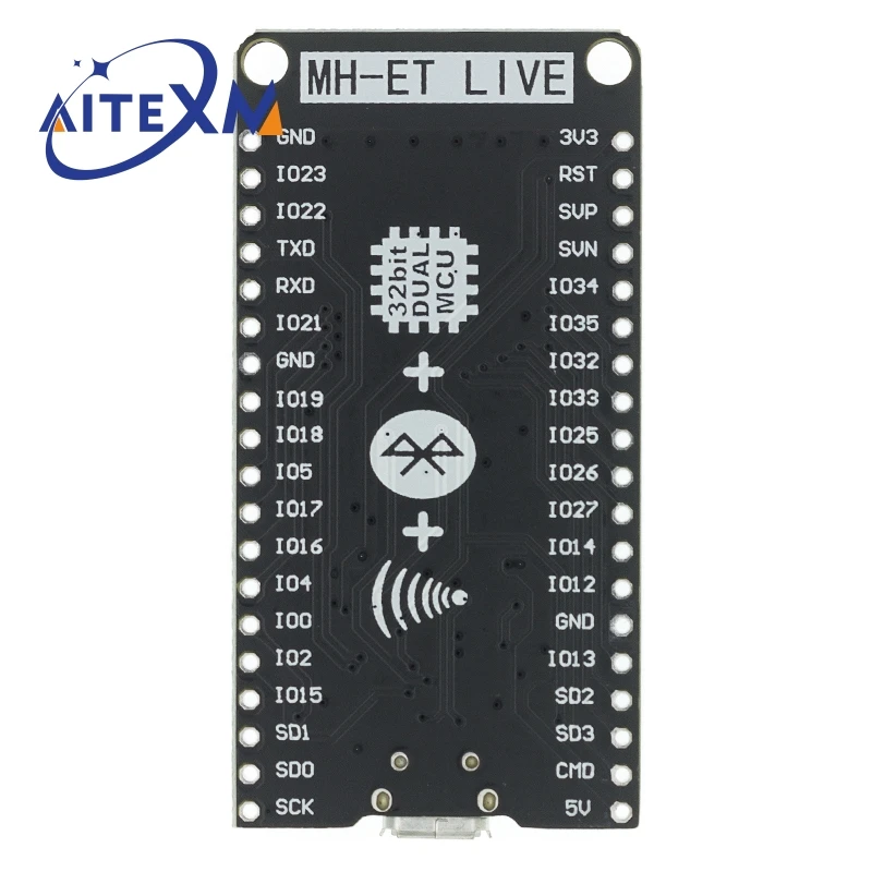 MH-ET لايف ESP32 مجلس التنمية WiFi + بلوتوث منخفضة للغاية استهلاك الطاقة ثنائي النواة ESP-32 ESP-32S مماثلة ESP8266 CH9102X