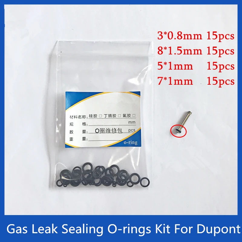 60pcs/Bag 4 Size Durable Avoid Gas Leak Volatilize Rubber Sealing O-Rings Kit For Dupont Lighter Repair Service Upgrade Gadgets