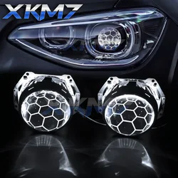 3.0 Bi-xenon Projector Headlight For Hella 3R G5 Honeycomb Lenses D1 D2 D3 D4 HID Etching Lens Tuning Accessories Soccer Style