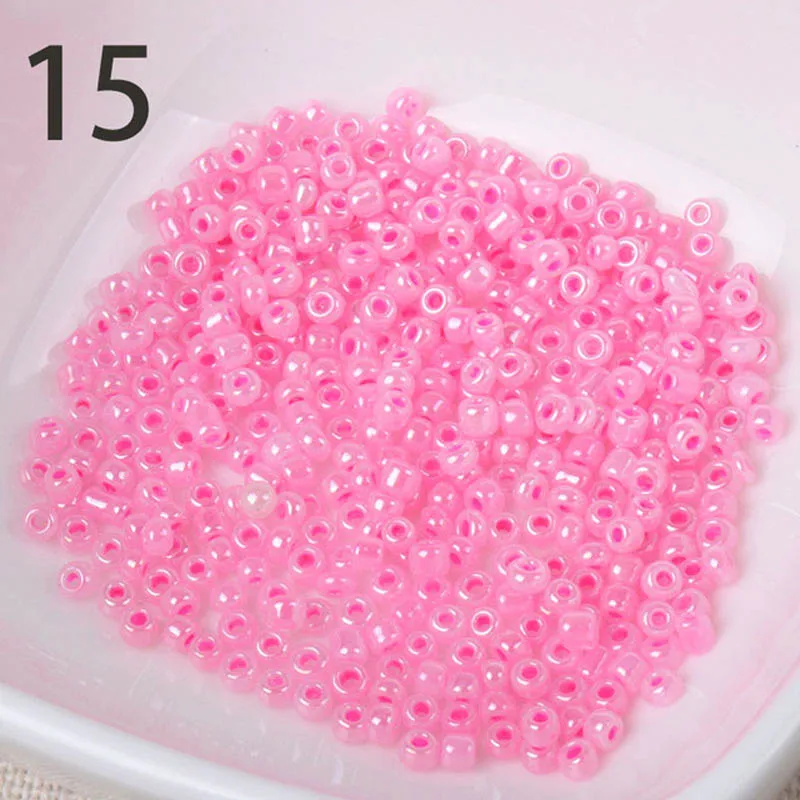 Wholesale 15 colors 2mm 3mm 4mm cream Glass Czech Seed Spacer beads For jewelry handmade DIY BL003-2XX