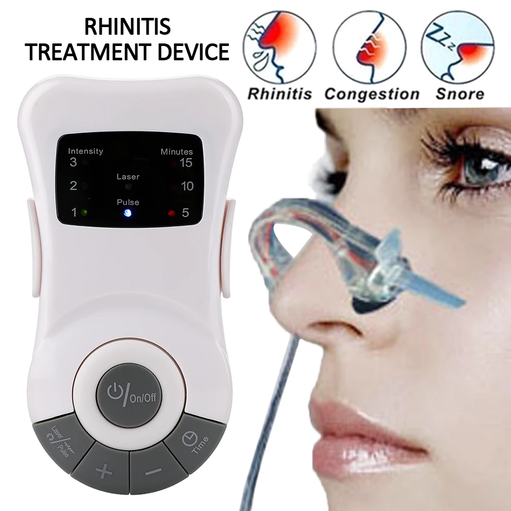 

Health Care SnoreStop Allergy Reliever Laser Rhinitis Therapy Machine Massage Device Treatment Nose Sinusitis Cure