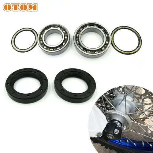 OTOM juego de cojinetes de sello de aceite de cubo de rueda delantera de motocicleta para YAMAHA WR250F WR426F WR450F YZ125 YZ250F YZ400F, accesorios de Motocross