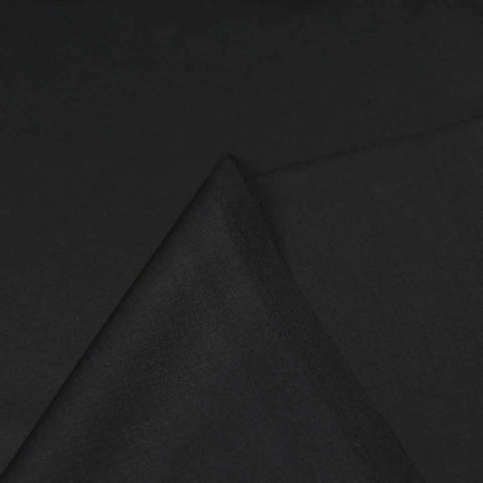 Pure black wool worsted fabric good for trousers 95% wool and 5% viscose,WF172