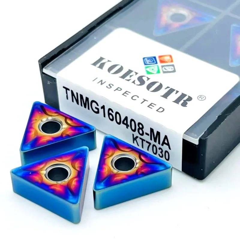 Nano blue TNMG160404 TNMG160408 MA inserto in metallo duro utensile da taglio per tornio CNC HRC55 utensile per tornitura in acciaio inossidabile