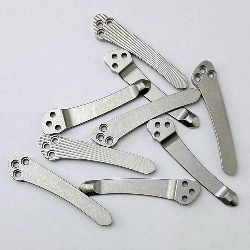 Knife Titanium Integrated Pocket Clip Clamp for Spyderco C81 C223 Paramilitary 2 Para3 Delica Endura C10 C11 G10 Knives - view 5