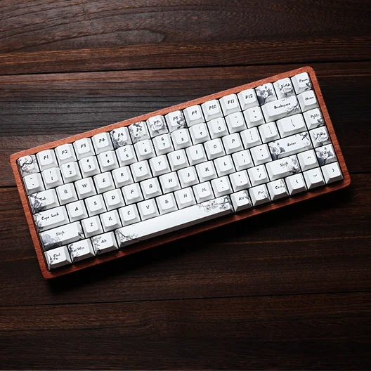 

Gk84 rosewood shell Chinese wind key cap wired wireless cherry switch mechanical keyboard