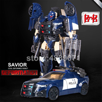 In Stock BMB Transformation Car Model Set G1 Barricade YS05 Polic Voyager Oversize Deformation Action Figure Children's Toy Gift