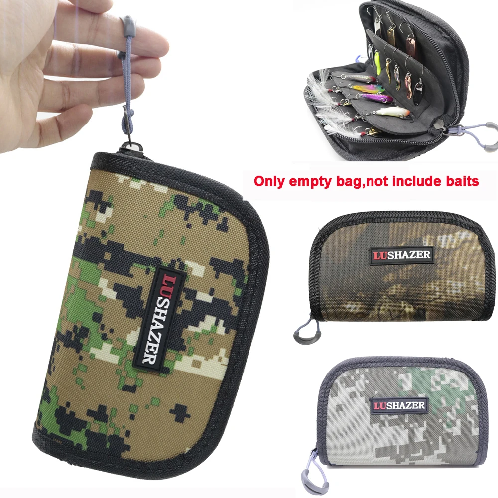 

1 Pcs Fishing Lures Bag Wallet Spoon Spinner Baits Storage Case Metal Jigbait Jig Spoon Tackle Bag Outdoor Fishing Accessories