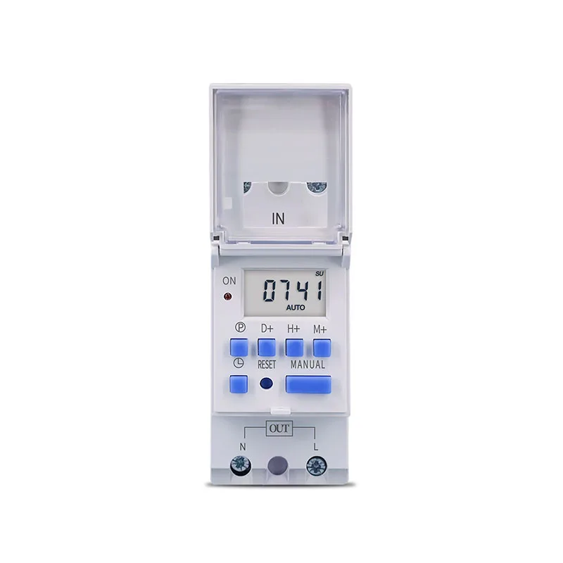 New type Din Rail 2 wire Weekly 7 Days Programmable Digital TIME SWITCH Relay Timer Control AC 220V 230V 12V 24V 48V 16A